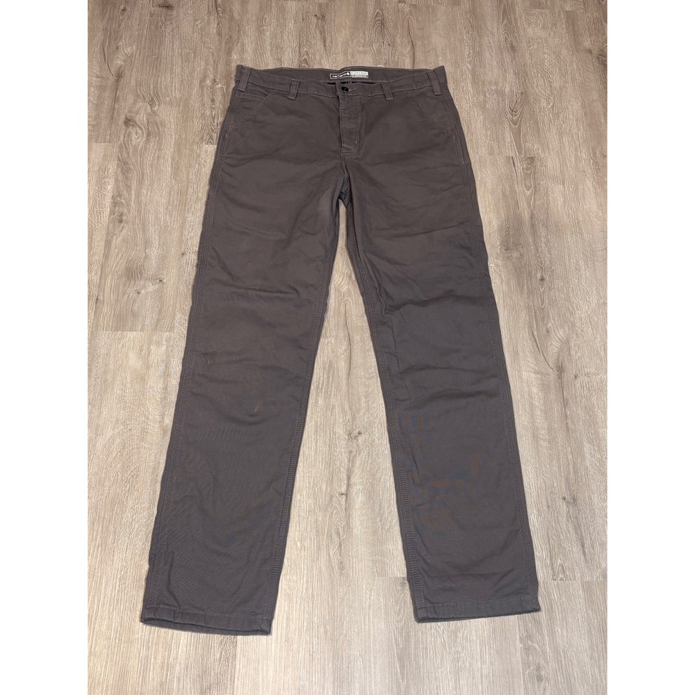 Carhartt Mens 36x36 Relaxed Straight Fleece Lined Utility Pants Gray BN3342-M